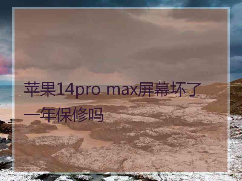 苹果14pro max屏幕坏了一年保修吗