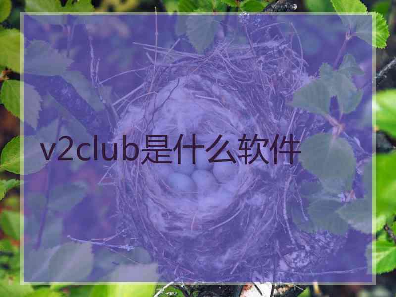 v2club是什么软件