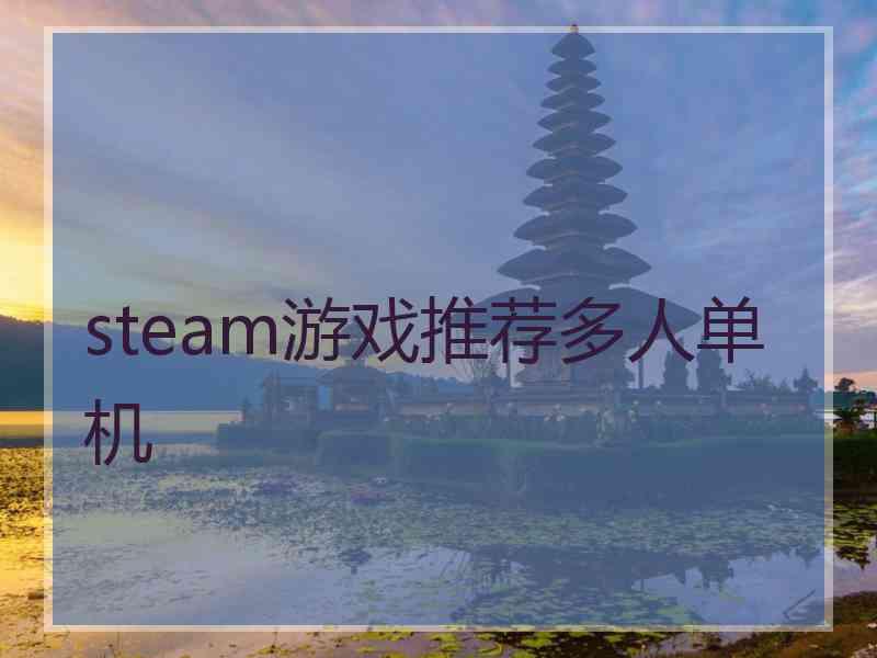 steam游戏推荐多人单机